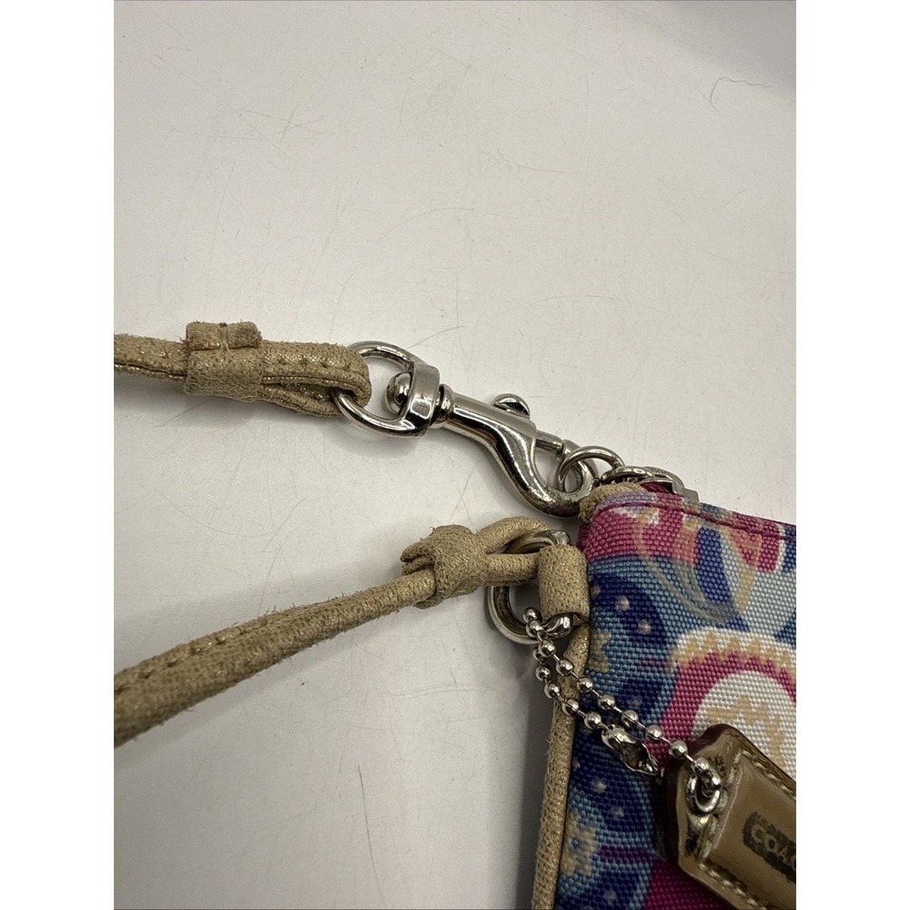 Vintage Coach Poppy Colorful Wristlet Purse Clutch Y2K - Picture 12 of 12